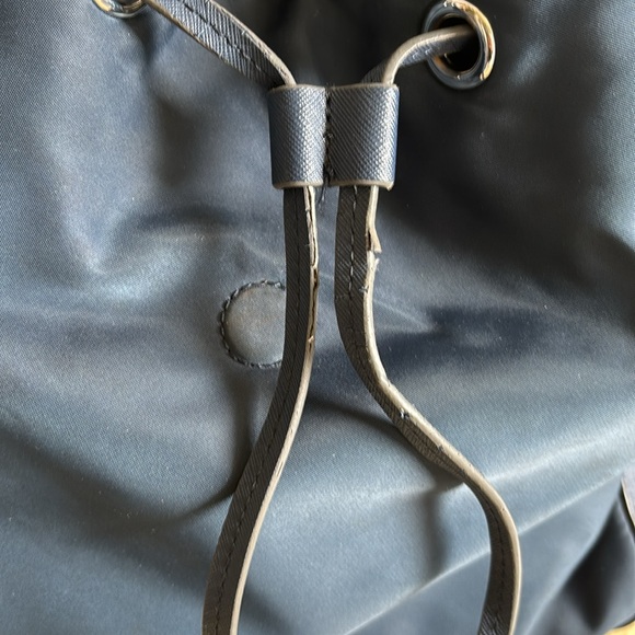 Karl Lagerfeld Nylon Drawstring Backpack Navy - Picture 6 of 7